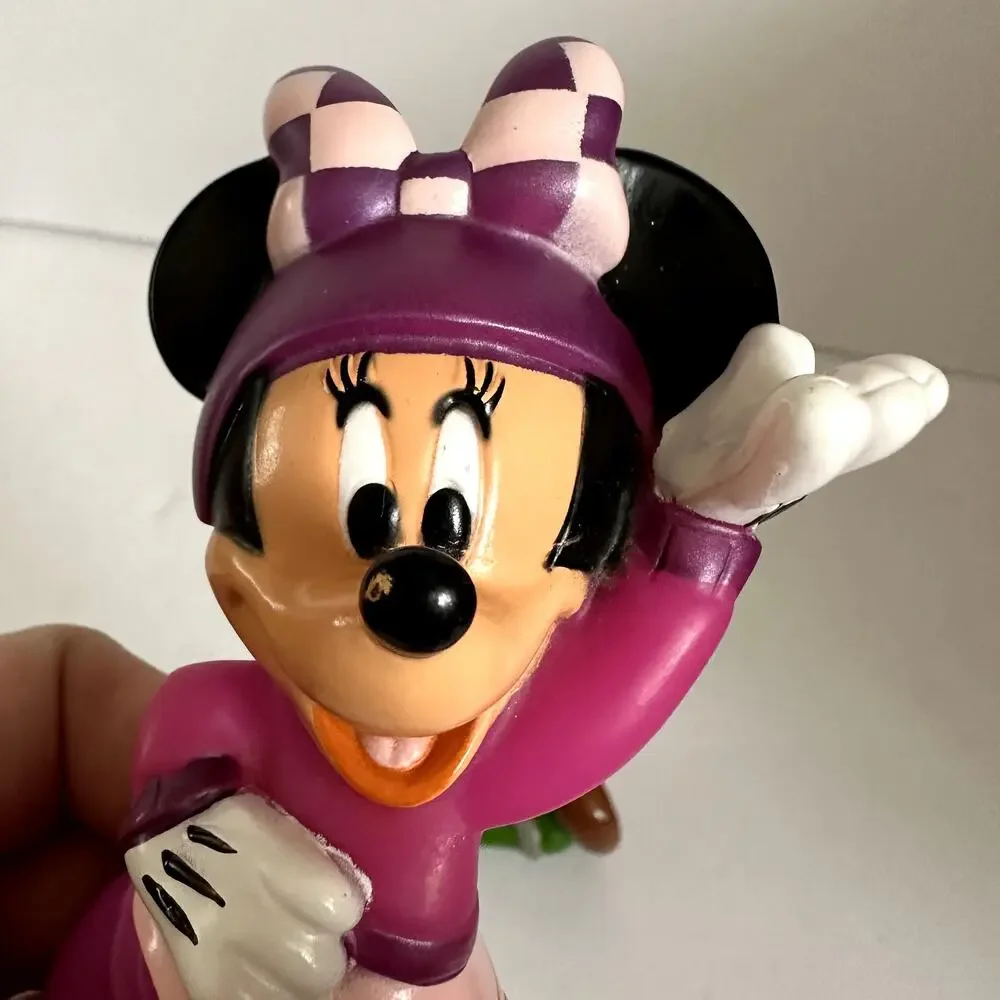 Vintage Minnie Mouse Goofy Roadster Racer Figures Rubber Replacement Toy